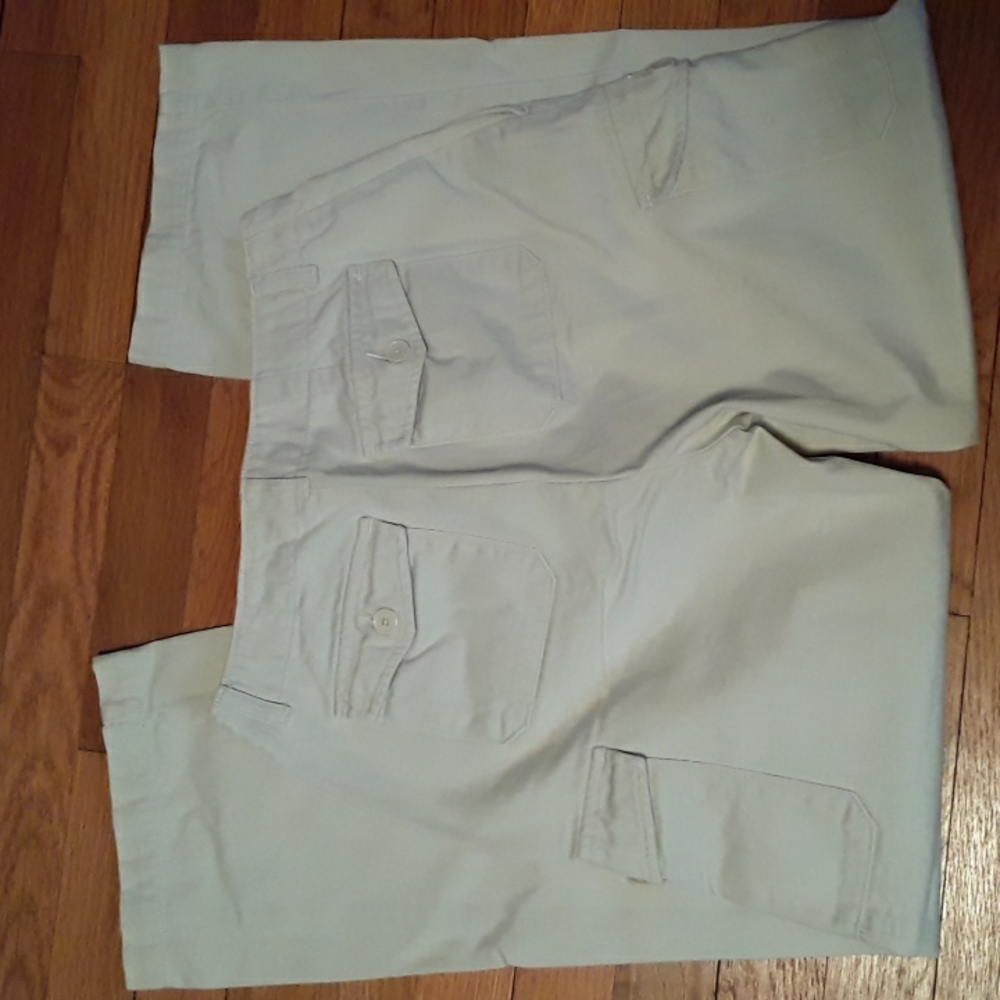 Vtg GAP factory Cargo Chinos/khakis, cream, size 1 - Picture 2 of 8